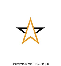 Star Simple Logo Design Ilustration Stock Vector (Royalty Free ...