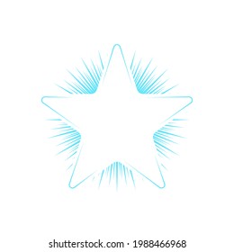 star simple logo design ilustration