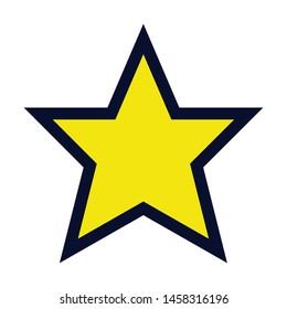 Star. Simple Vector Color Icon 