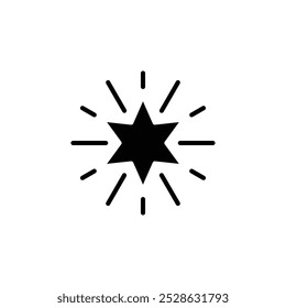 star six angle solid icon vector design good for web or mobile app