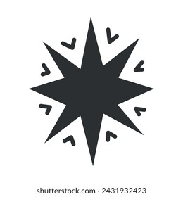 Star sketch icon Hand Draw Vector illustration