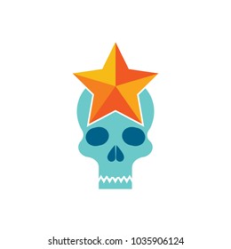 Star Skull Logo Icon Design