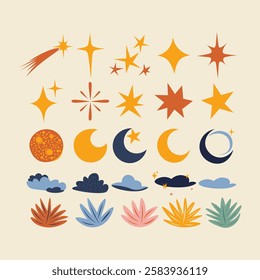 Star Sky and Nature Object