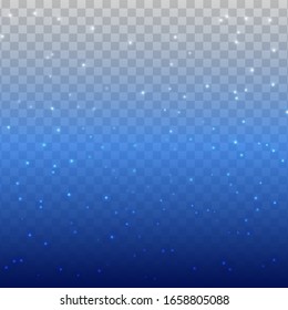 Star Sky on a transparent background. Vector special effects on a transparent background