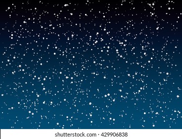 Star sky vector illustration. Beautiful night sky background.