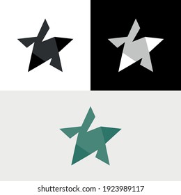 Logotipo de resumen de Star Slice