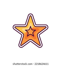 Star slot color line icon. Gambling casino. Pictogram for web page, mobile app, promo.