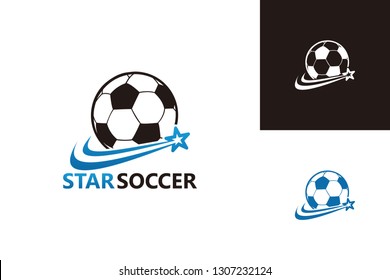 Star Soccer Logo Template Design Vector, Emblem, Design Concept, Creative Symbol, Icon