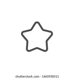 Star social media icon isolated on white background. Vote symbol modern, simple, vector, icon for website design, mobile app, ui. Vector Illustration