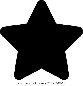 star solid icon vector on a white background
