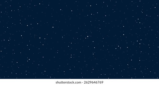 Star space seamless pattern. Galaxy shiny stars fabric print, astronomy science starlight background or night sky wallpaper vector pattern. Universe starry pattern with glowing stars.