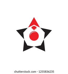 star space ship movement design logo vector