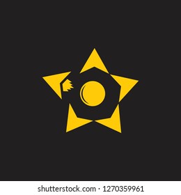 star space ship movement design logo vector