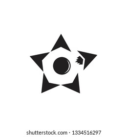 star space ship movement design logo vector
