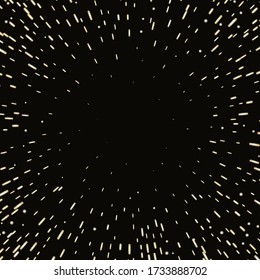 Star space warp background. Speed star abstract background. Speed motion, explosion, zoom effect. Super fast movement. Vector illustration