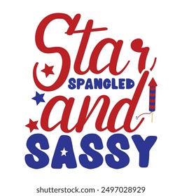 Star spangled and sassy shirt design