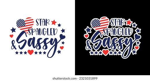 Star Spangled and Sassy Vector Design