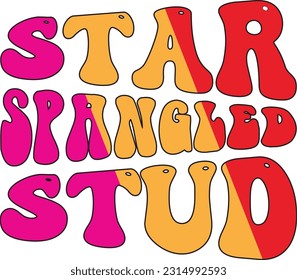 Star Spangled Stud ; Best Quality Design