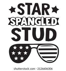 star spangled stud logo inspirational quotes typography lettering design