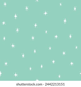 Star Spark Light Seamless Pattern Vector illustration Design