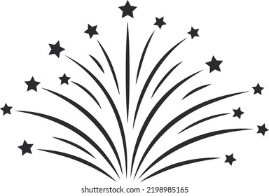 Star sparkle burst icon. Show firework symbol