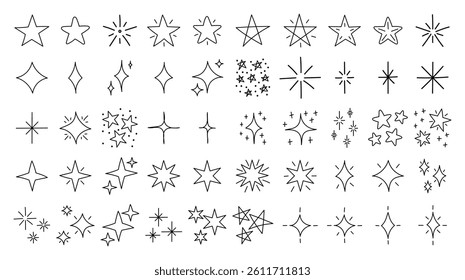 Star Sparkle Doodle Scribble Scrapbook Ornament