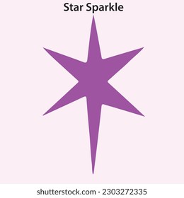 star sparkle flat vector eps