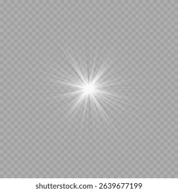 star sparkle.  glittering star with glow and magic flare in bright starburst light,  shimmer, explosion. with transparent effect and shine.