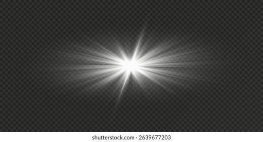 star sparkle.  glittering star with glow and magic flare in bright starburst light,  shimmer, explosion. with transparent effect and shine.