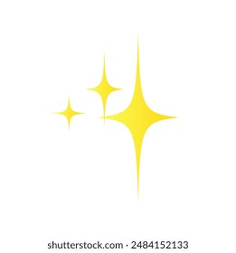 Star sparkle icon. Retro futuristic style