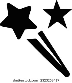 Star sparkle icon. Starry night, falling stars, fireworks, twinkles, glow, glitter burst. Vector illustration 29