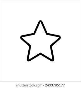 Star, sparkle icon, suitable for design element with simple outline icon style has EPS file