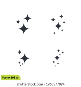 star sparkle icon vector illustration simple design element