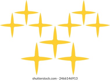 Star Sparkle Shape Element Set