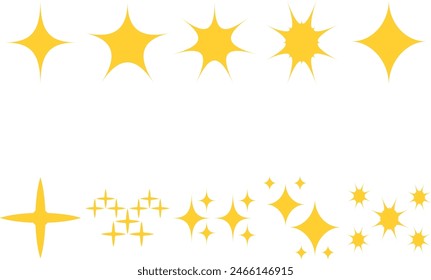 Star Sparkle Shape Element Set