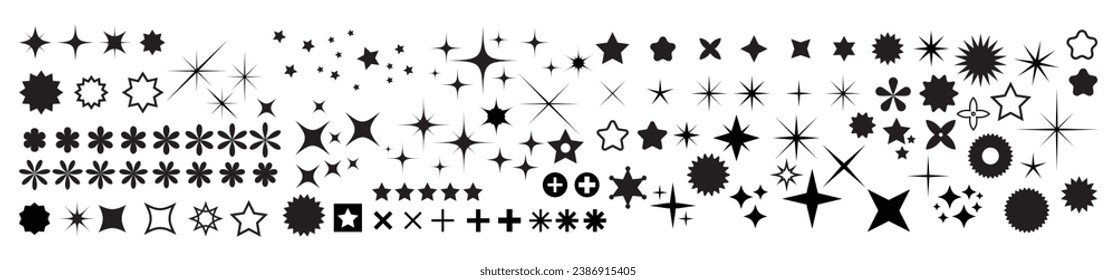 star, sparkle, stars, light, vector, flash, sparkling, christmas, glistening, magical, abstract, effect, elements, burst, bright, dust, glowing, lens, illustration, line, art, concept, collection, set
