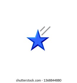 Star, Sparkling Star Isolated on white background emoji, emoticon