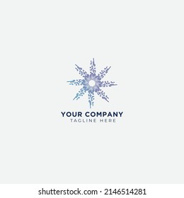 Star sparks line logo modern circle