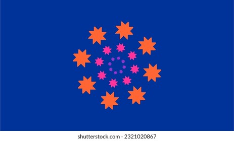 Star Spectrum Logo  - Vector Abstract