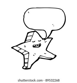star with speech bubble cartoon
