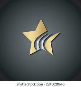 Star Speed Rising Logo Design Template