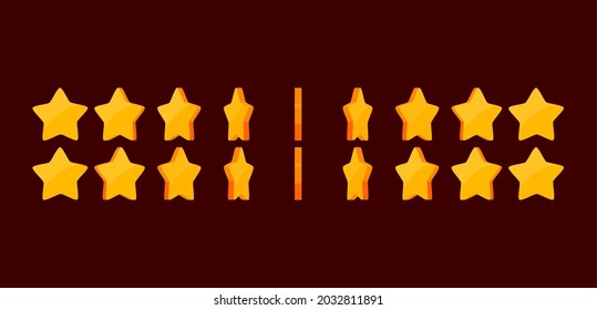 Star Sprite Sheet Animation Vector