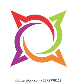 star square circle vector logo