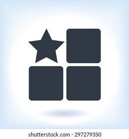 star, square icon