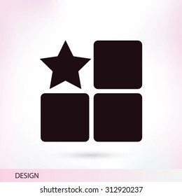 star, square icon