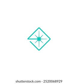 ícone de estrela e quadrado. Design do elemento de ícone. Ilustração vetorial.