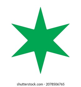 Star, starburst, sunburst icon, symbol. Radial shape, design element. Badge, seal vector