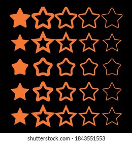 Stern / Star-Symbol / Star-Vektorgrafik / Stern auf Hintergrund