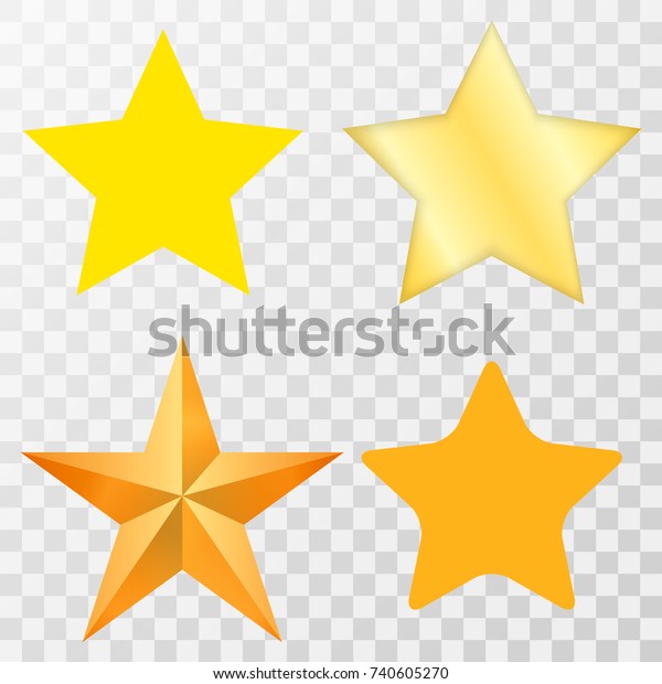 星 星图标 星星向量 星星星星星设置在透明背景上库存矢量图 免版税