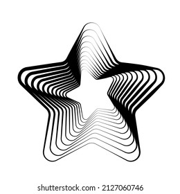 Star, starlet icon, symbol. Reward, top quality, stellar vector design elements series